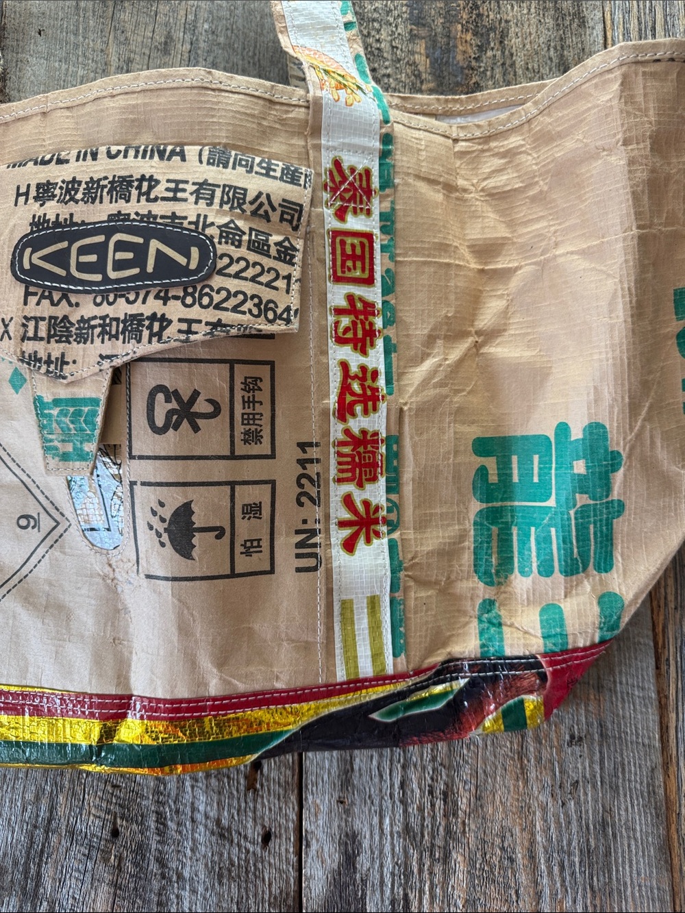 KEEN Eco-Friendly Upcycled Sack Tote